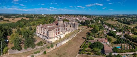 Duras Lot Et Garonne France Vue A Rienne Panoramique Du Ch Teau