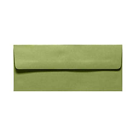 Lux Envelopes Peel Press Closure Avocado Green Pack Of