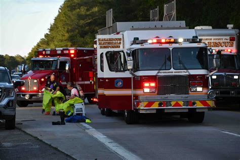 Weekend Tractor Trailer Crash On I 95 Causes Hazardous Chemical Spill