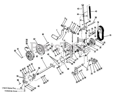 Simplicity 4040 990705 Simplicity Power Max Garden Tractor 165hp Clutch Power Train And