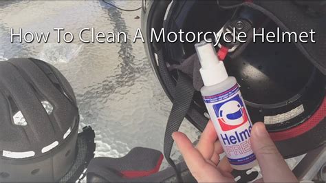 How To Clean A Motorcycle Helmet Youtube