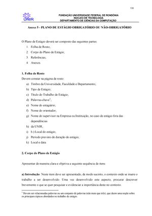 Relatório Estagio EM Ambiente NÃO Escolar RELATÓRIO DE ESTÁGIO EM