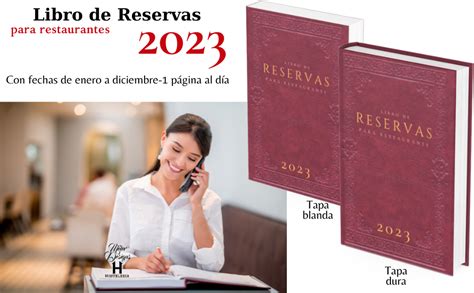 Libro Reservas Restaurante 2023 Agenda Profesional Para Negocios De