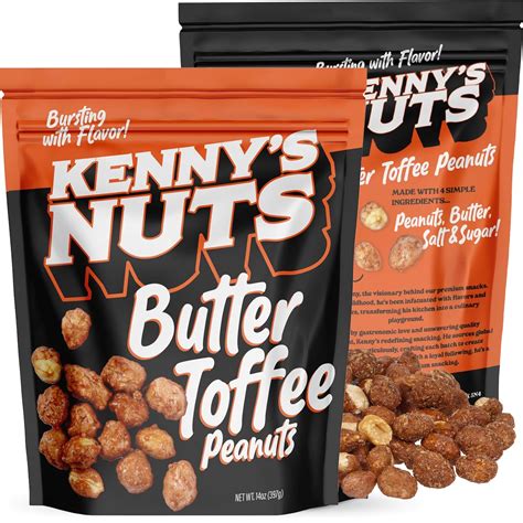 Kennys Nuts Cacahuetes De Caramelo De Mantequilla Nueces