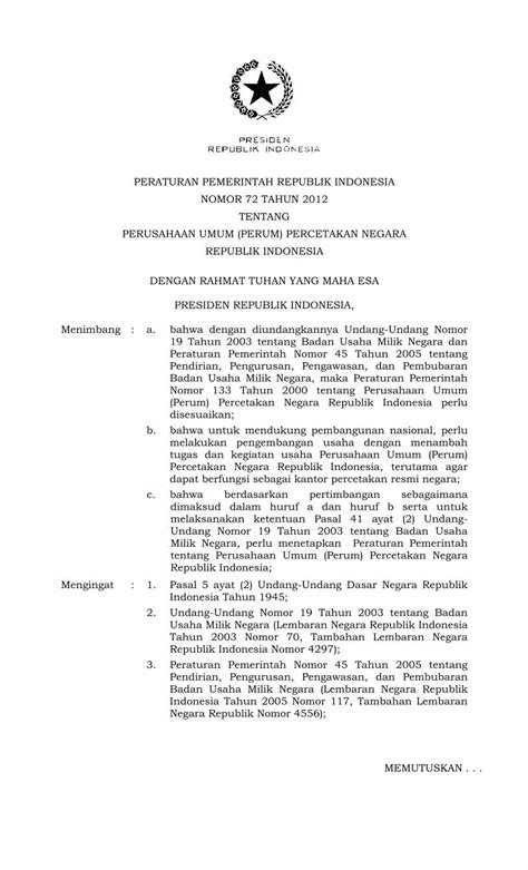 PDF PERATURAN PEMERINTAH REPUBLIK INDONESIA Sipuu Setkab Go Id