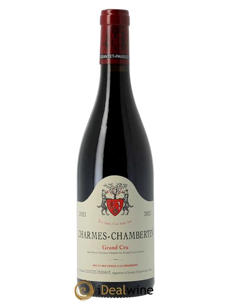 Buy Charmes Chambertin Grand Cru Geantet Pansiot 2021 Lot 81938