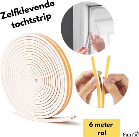 De Beste Klusmaterialen Tochtstrips Voor Deuren 6 Meter Rol Wit