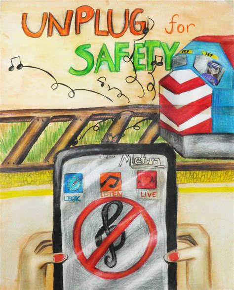 Winners Of The Annual Metra Safety Poster Competition — Glenview School