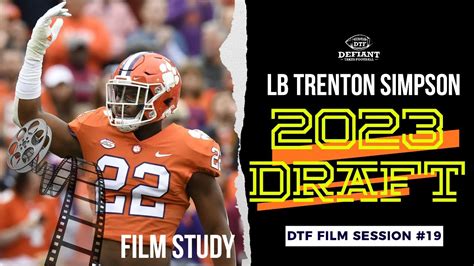 Dtf Film Session Trenton Simpson Lb Clemson Youtube