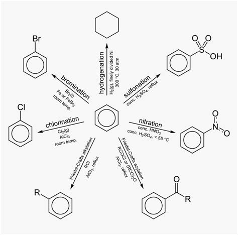 Transparent Summary Png - Benzene Reactions, Png Download - kindpng