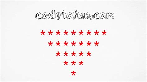 C++ Star Pattern 6 | CodeToFun