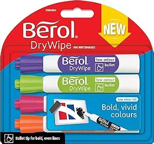 Amazon Berol Dry Wipe Bullet Tip Whiteboard Marker Assorted Fun