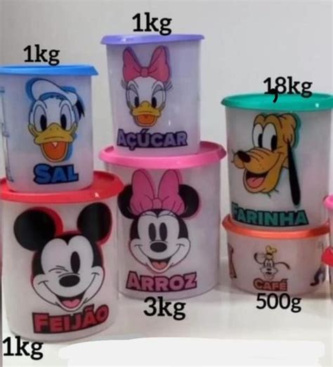 Disney Kit Instant Nea Mantimentos Pe As Tupperware Tupperware