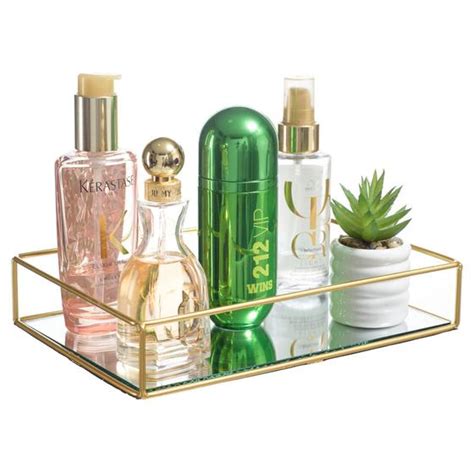 Bandeja Decorativa Espelhada P Taça Perfume Banheiro Bd 101 PGB