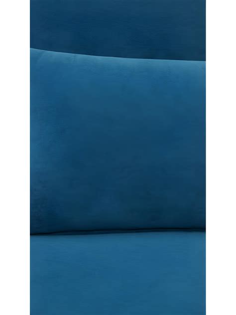 Joe Harper Fauteuil Convertible En Velours Couleur Bleu Fonc