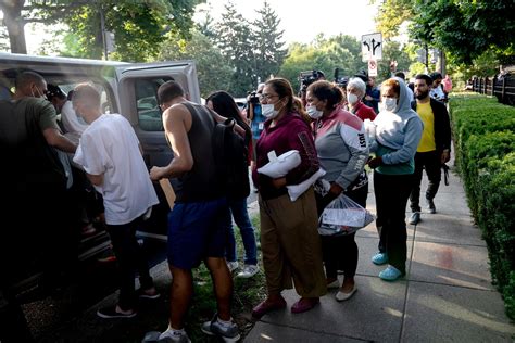 2 Busloads Of Migrants Dropped Off Near Vp Harris Residence Wbur News