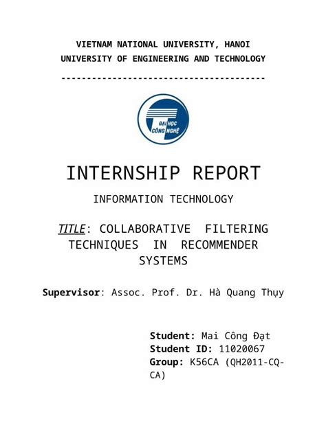 Docx Internship Report Dokumentips