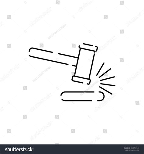 Hammer Judge Icon Hammer Auction Silhouette Stock Vector (Royalty Free) 1843749943 | Shutterstock