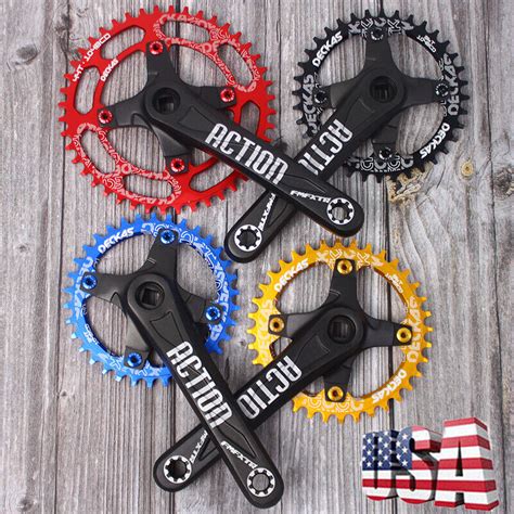 32 52T 104bcd 170mm Single Speed Crankset MTB BMX Bike Crank Set