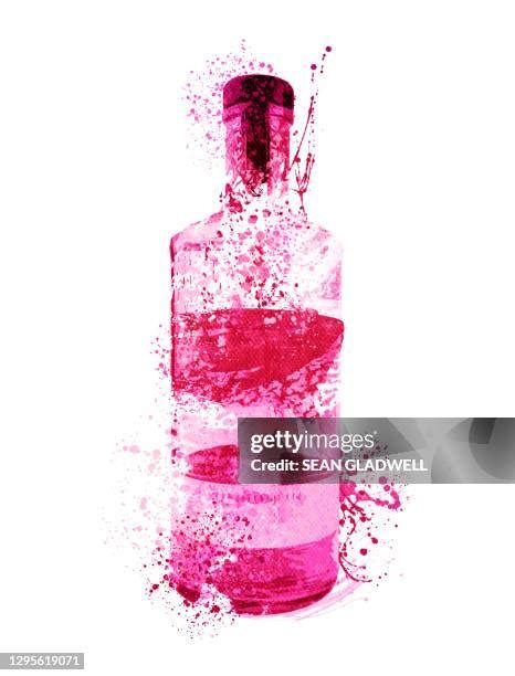 Gin Bottle Drawing Photos and Premium High Res Pictures - Getty Images