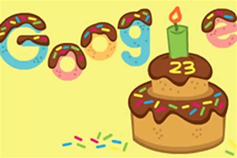 Google Rayakan Ulang Tahun Ke 23 Ada Doodle Khusus Bergambar Kue Tart