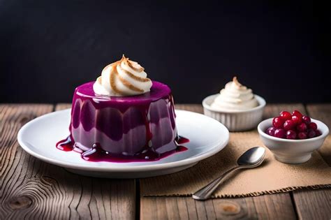 Postre Peruano Mazamorra Morada Foto Premium