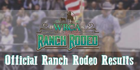 2016 Waurika Chamber Of Commerce Ranch Rodeo Results Working Ranch