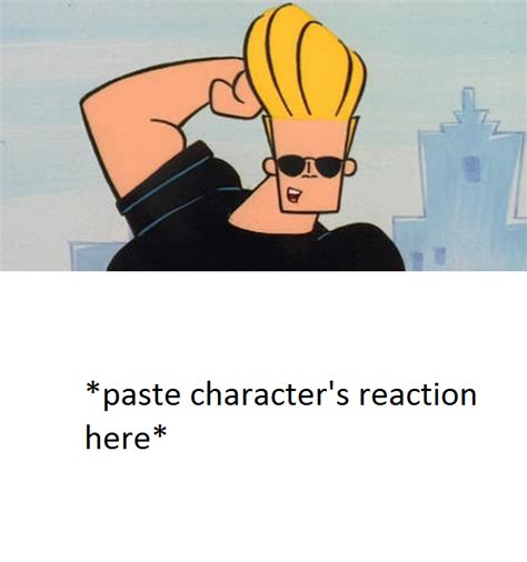 blank reacting to Johnny Bravo meme by cmara on DeviantArt