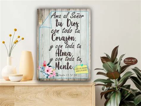 Cuadro Decorativo Texto B Blico Mateo Pz X