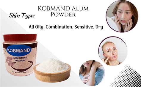 KOBMAND Alum Powder Fitkari Powder Alum Stone Powder Phitkari