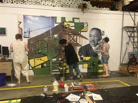 Civil Rights Mural Created At Mas Warehouse How To Mosaic Blog