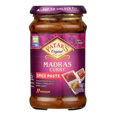 Pataks Madras Curry Medium Spice Paste 6 Ct 10 Oz King Soopers