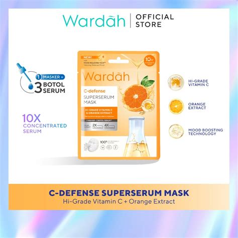 Wardah Superserum Mask C Defense Ml Wardah Beauty Brunei