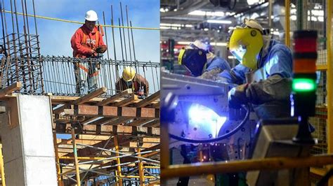 Números a la baja la industria y la construcción volvieron a caer en