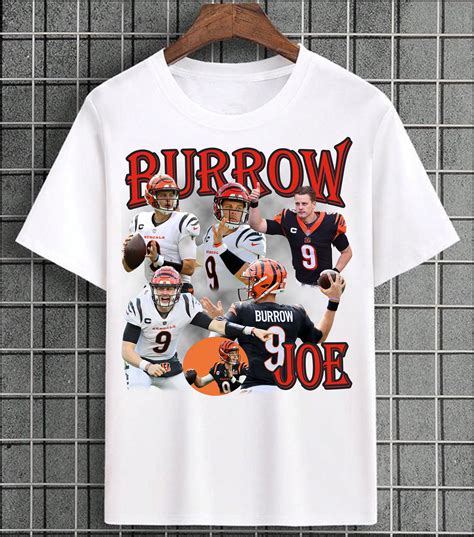 Joe Burrow T Shirt Design Png Instant Download 300 Dpi Etsy