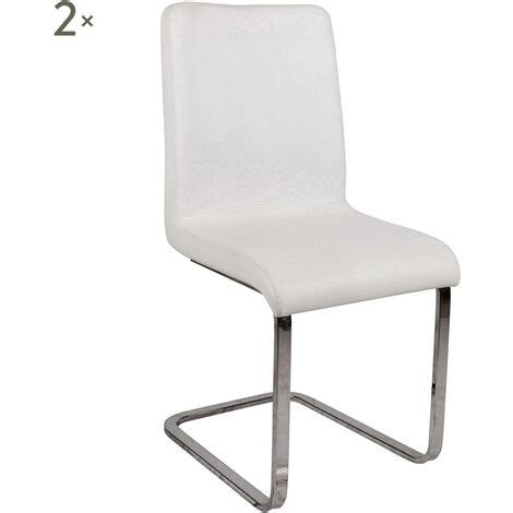 Dmora Lot De 2 Chaises De Salon Ou De Cuisine Style Moderne Assise En