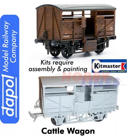 CATTLE WAGON MODEL Railway KitMaster Truck Kit Dapol OO Gauge C039 EUR ...