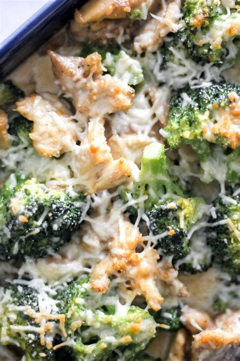 Keto Chicken Broccoli Alfredo Bake The Seasoned Skillet