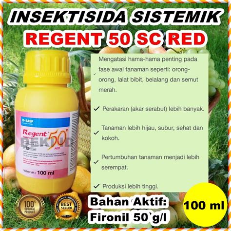 Jual Regent Ml Sc Red Merah Fipronil Insektisida Sistemik Obat