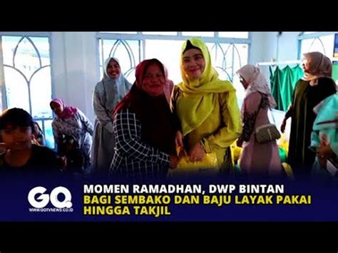 Momen Ramadhan DWP Bintan Bagi Sembako Dan Baju Layak Pakai Hingga