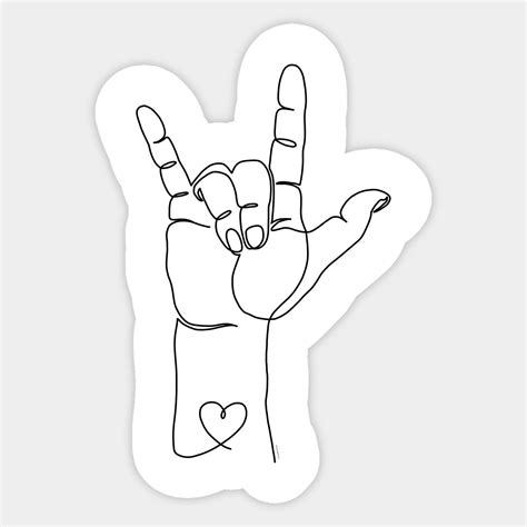 Asl American Sign Language Friend Sticker Spreadshirt Artofit