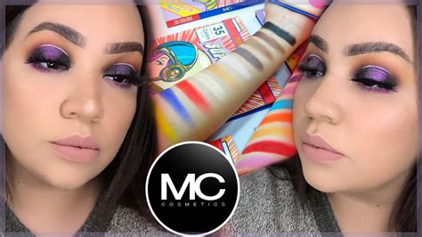 Probando Paleta Supergirl De Mc Cosmetics Maquillaje Navide O Youtube