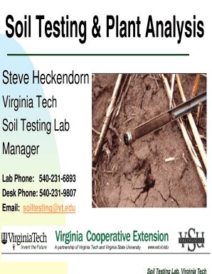 Fillable Online Soil Testing Plant Analysis Fax Email Print PdfFiller