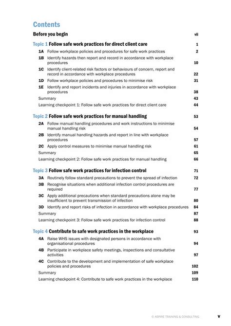 PDF HLTWHS002 Follow Safe Work Practices For Direct Client Care