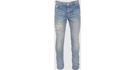 Amiri Varsity Jean In Blue For Men Lyst