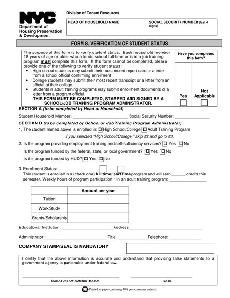 Form 8 Fill Out Sign Online And Download Fillable Pdf New York City Templateroller