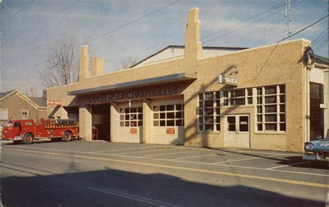 Monticello Police and Fire Department New York Postcard