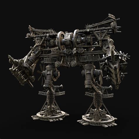 Mech Giant Robot Siege Engine Machine War Construction Mecha Model