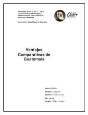 Ventajas Comparativas De Guatemala Pdf Universidad Galileo Idea