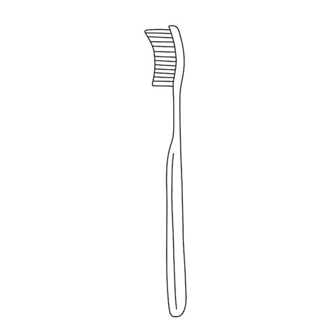 Premium Vector Toothbrush Outline Icon Tooth Care Equipment Line